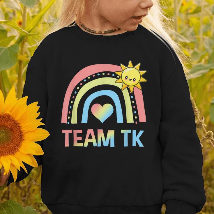 Retro Team TK Back To School Transitional Kindergarten Graphic Toddler Sweatshirt Retro Team TK Back To School Transitional Kindergarten Graphic Toddler Sweatshirt