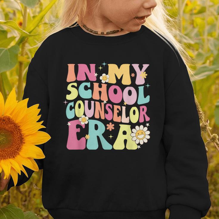 In My School Counselor Era Retro Back To School Counseling Graphic Toddler Sweatshirt