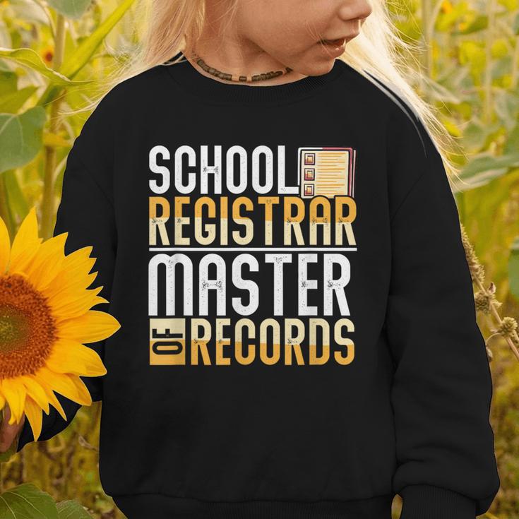 School Registrar Appreciation Back To School Registrar Graphic Toddler Sweatshirt
