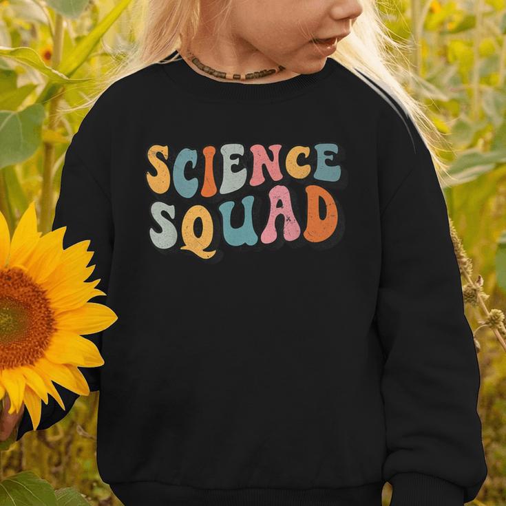 Science Squad Retro Groovy Back To School Matching Teaching Graphic Toddler Sweatshirt Science Squad Retro Groovy Back To School Matching Teaching Graphic Toddler Sweatshirt