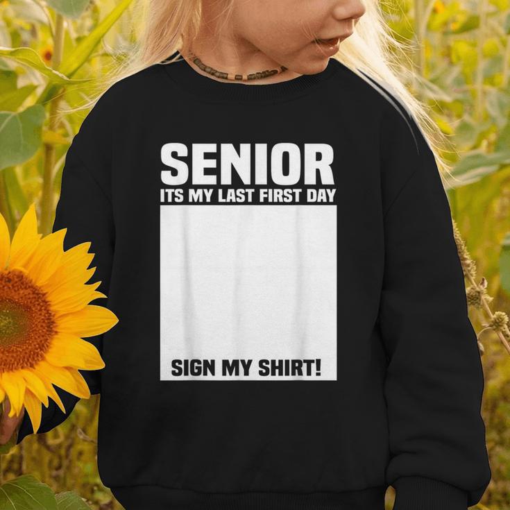 Senior 2026 Last First Day Senior Back To School Sign My Graphic Toddler Sweatshirt Senior 2026 Last First Day Senior Back To School Sign My Graphic Toddler Sweatshirt