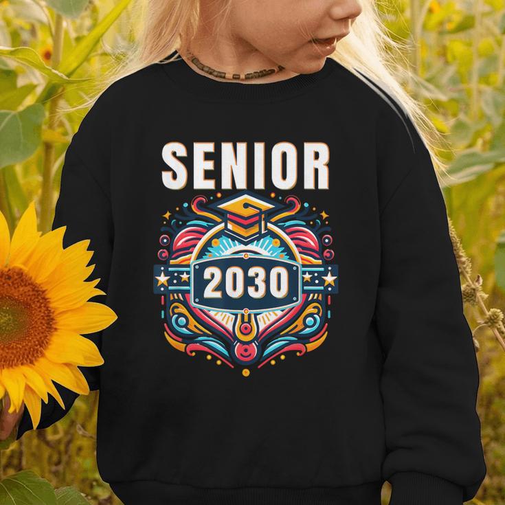 Senior 30 Class Of 2030 Back To School Graduation 2030 Graphic Toddler Sweatshirt Senior 30 Class Of 2030 Back To School Graduation 2030 Graphic Toddler Sweatshirt