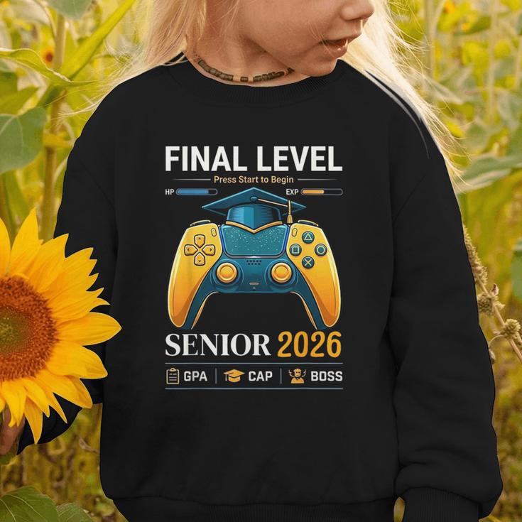 Senior Class Of 2026 Back To School Gamer Boys Senior 2026 Graphic Toddler Sweatshirt Senior Class Of 2026 Back To School Gamer Boys Senior 2026 Graphic Toddler Sweatshirt