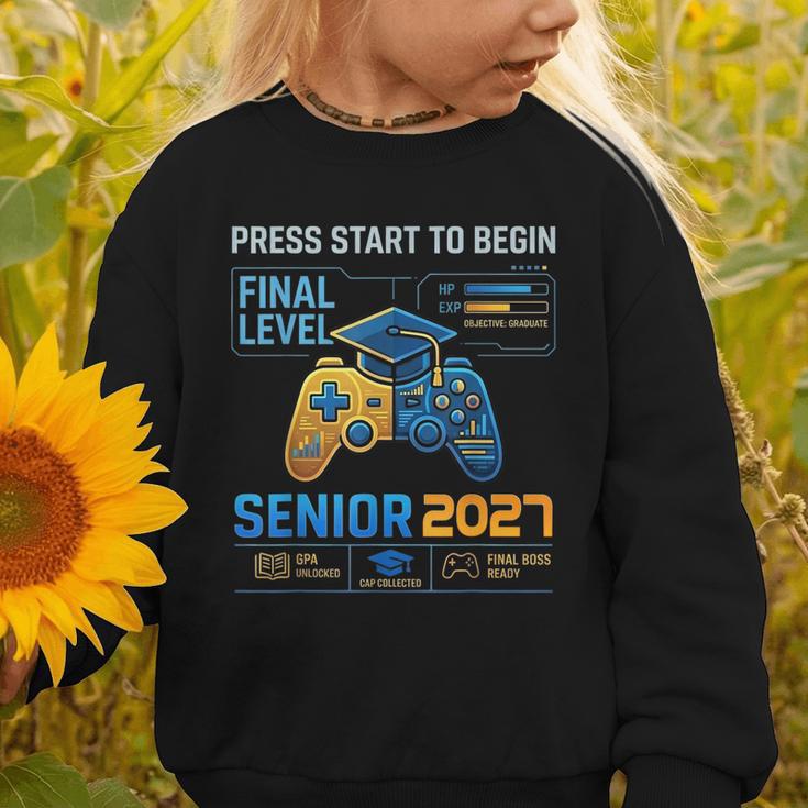 Senior Class Of 2027 Back To School Gamer Boys Senior 2027 Graphic Toddler Sweatshirt Senior Class Of 2027 Back To School Gamer Boys Senior 2027 Graphic Toddler Sweatshirt