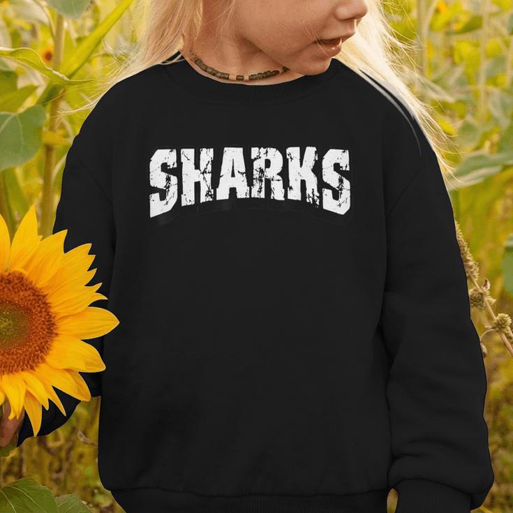 Sharks Back To School Spirit Graphic Toddler Sweatshirt Sharks Back To School Spirit Graphic Toddler Sweatshirt