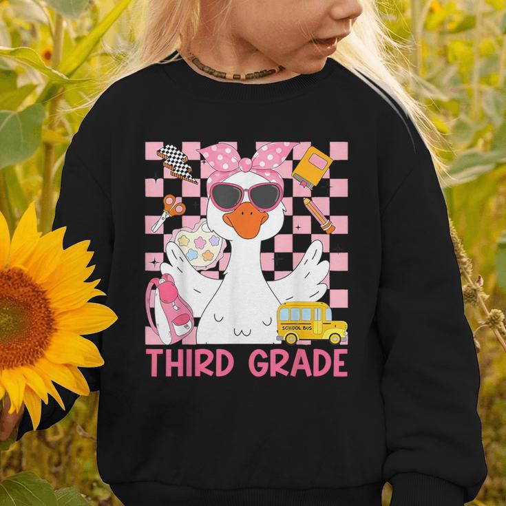 Silly Goose Third Grade Grade Back To School Coquette Girly Graphic Toddler Sweatshirt Silly Goose Third Grade Grade Back To School Coquette Girly Graphic Toddler Sweatshirt