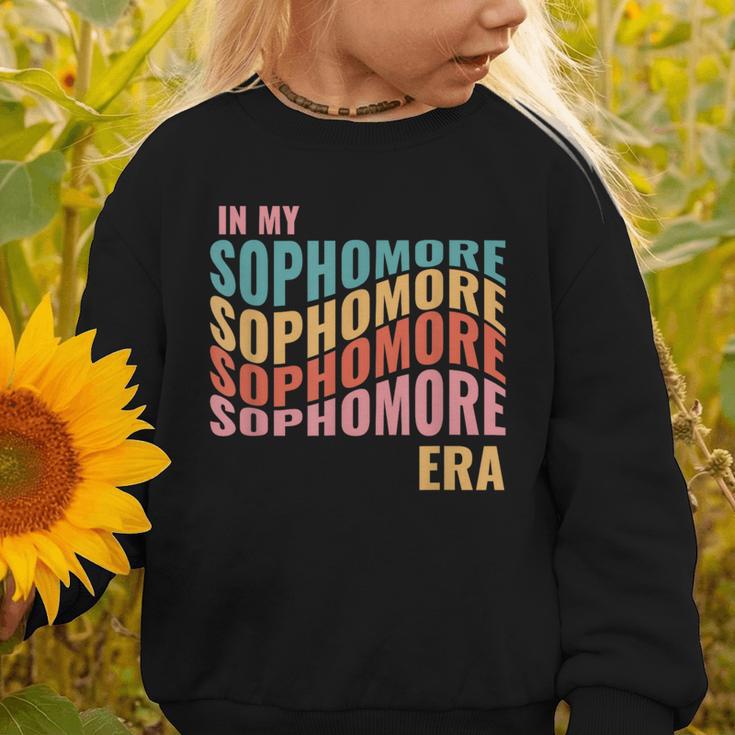 In My Sophomore Era High School 10th Grade Back To School Graphic Toddler Sweatshirt