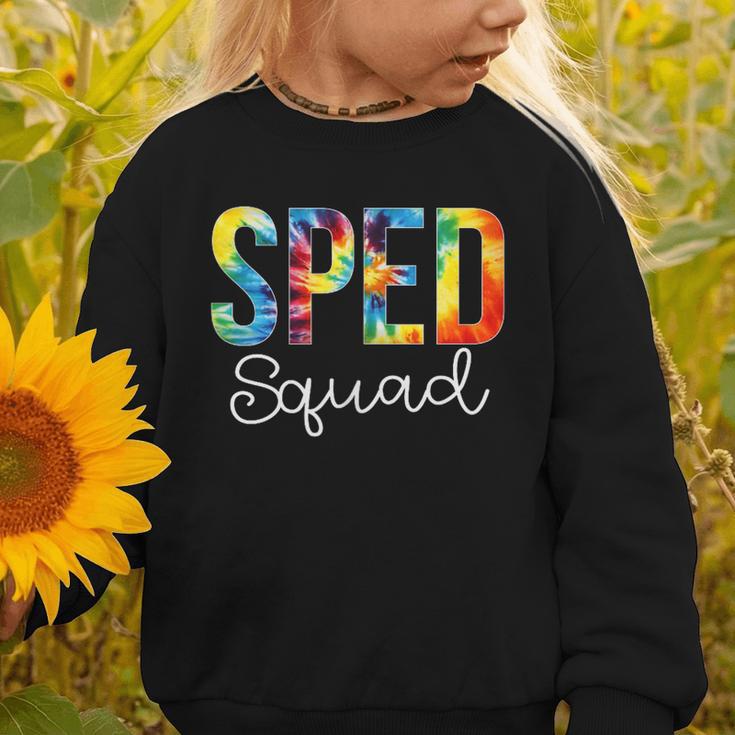 Sped Squad For Work Tie Dye Back To School Appreciation Day Graphic Toddler Sweatshirt Sped Squad For Work Tie Dye Back To School Appreciation Day Graphic Toddler Sweatshirt