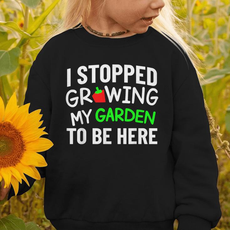 I Stopped Growing My Garden Back To School Gamer Tee Graphic Toddler Sweatshirt I Stopped Growing My Garden Back To School Gamer Tee Graphic Toddler Sweatshirt
