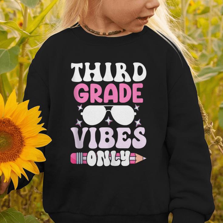 Third Grade 3rd Vibes Only Back To School Student Girl Graphic Toddler Sweatshirt Third Grade 3rd Vibes Only Back To School Student Girl Graphic Toddler Sweatshirt