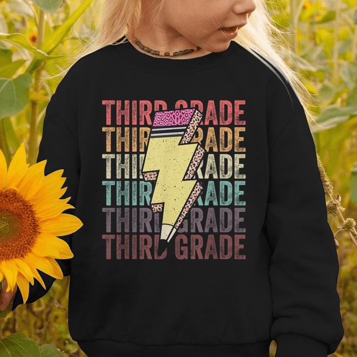 Third Grade Lightning Bolt Pencil 1st Day Of Back To School Graphic Toddler Sweatshirt Third Grade Lightning Bolt Pencil 1st Day Of Back To School Graphic Toddler Sweatshirt