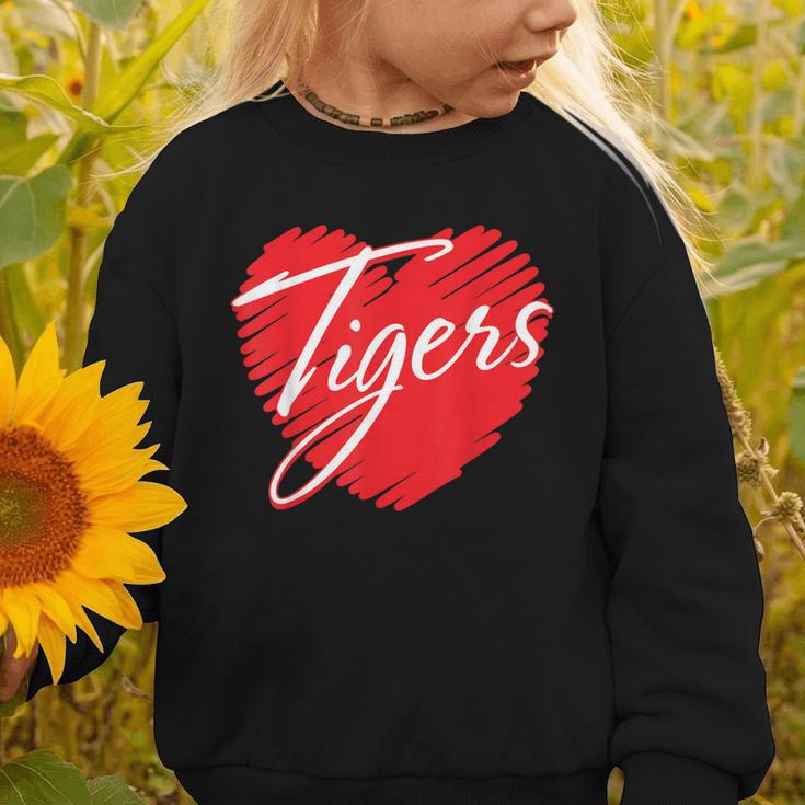 Tigers Heart Back To School Spirit R Graphic Toddler Sweatshirt Tigers Heart Back To School Spirit R Graphic Toddler Sweatshirt