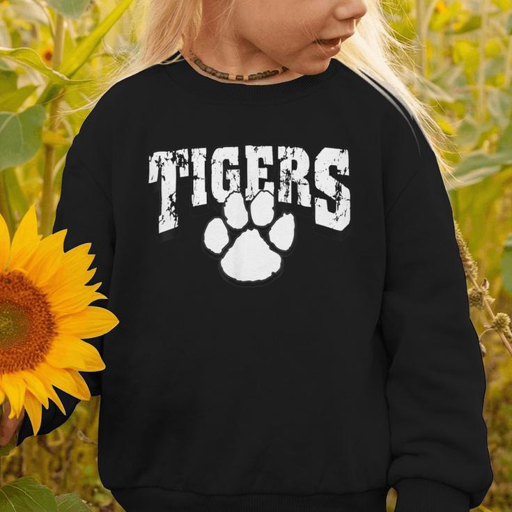 Tigers School Spirit Back To School B Graphic Toddler Sweatshirt Tigers School Spirit Back To School B Graphic Toddler Sweatshirt