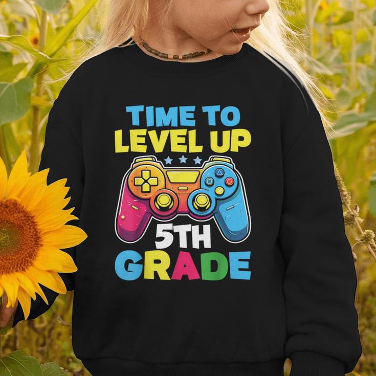 Time To Level Up 5th Grade Video Gamer Kids Back To School Graphic Toddler Sweatshirt Time To Level Up 5th Grade Video Gamer Kids Back To School Graphic Toddler Sweatshirt