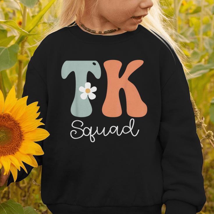 TK Squad Groovy Women Appreciation Day Hello Back To School Graphic Toddler Sweatshirt TK Squad Groovy Women Appreciation Day Hello Back To School Graphic Toddler Sweatshirt