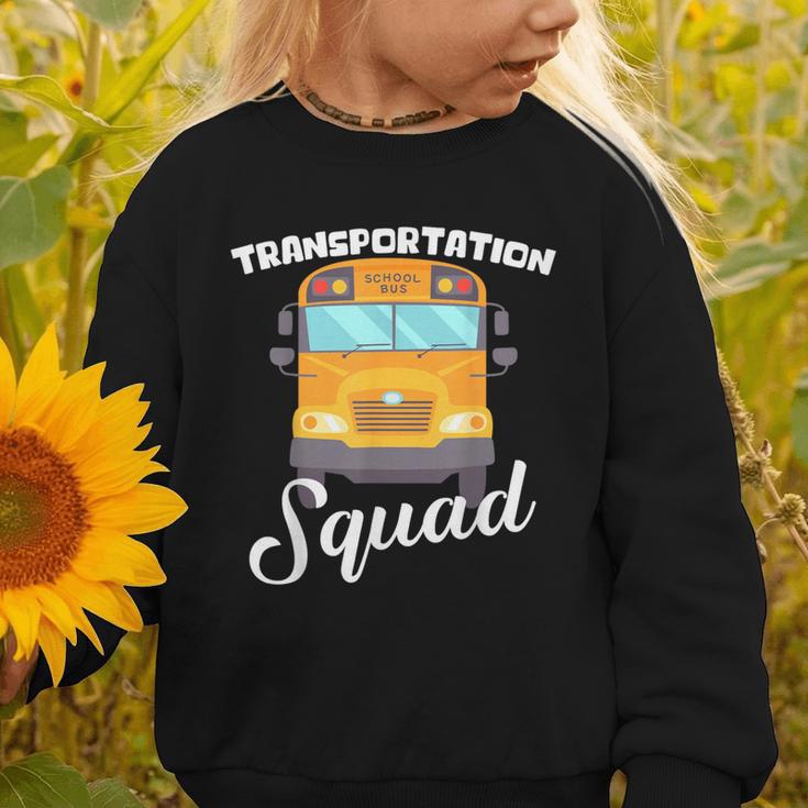 Transportation Squad Back To School Bus Driver Monitor Aide Graphic Toddler Sweatshirt Transportation Squad Back To School Bus Driver Monitor Aide Graphic Toddler Sweatshirt