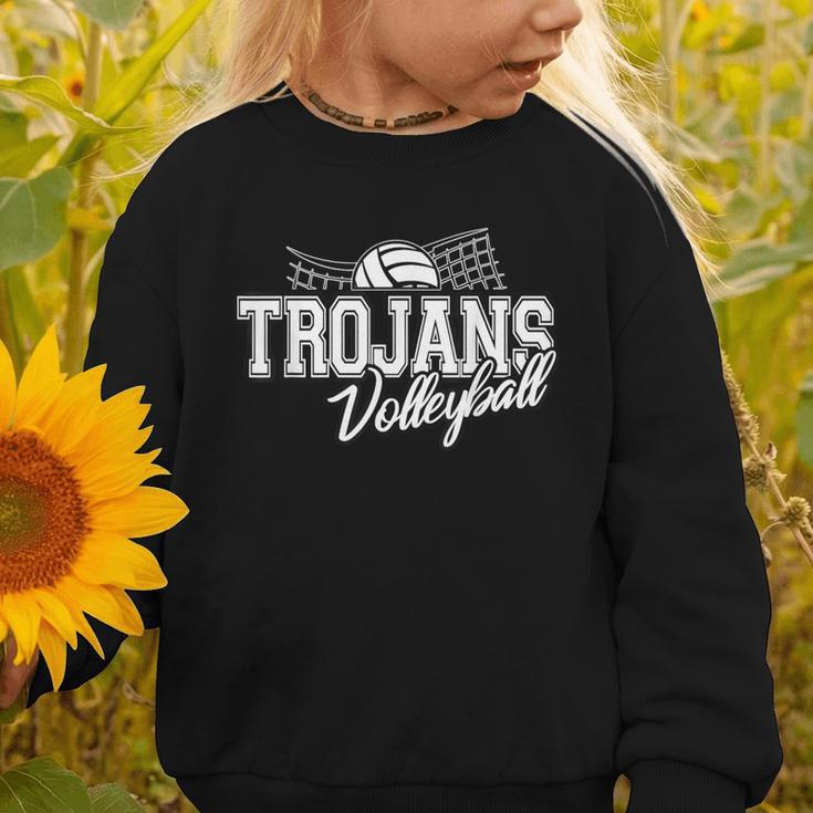 Trojan Volleyball Back To School Spirit Graphic Toddler Sweatshirt Trojan Volleyball Back To School Spirit Graphic Toddler Sweatshirt