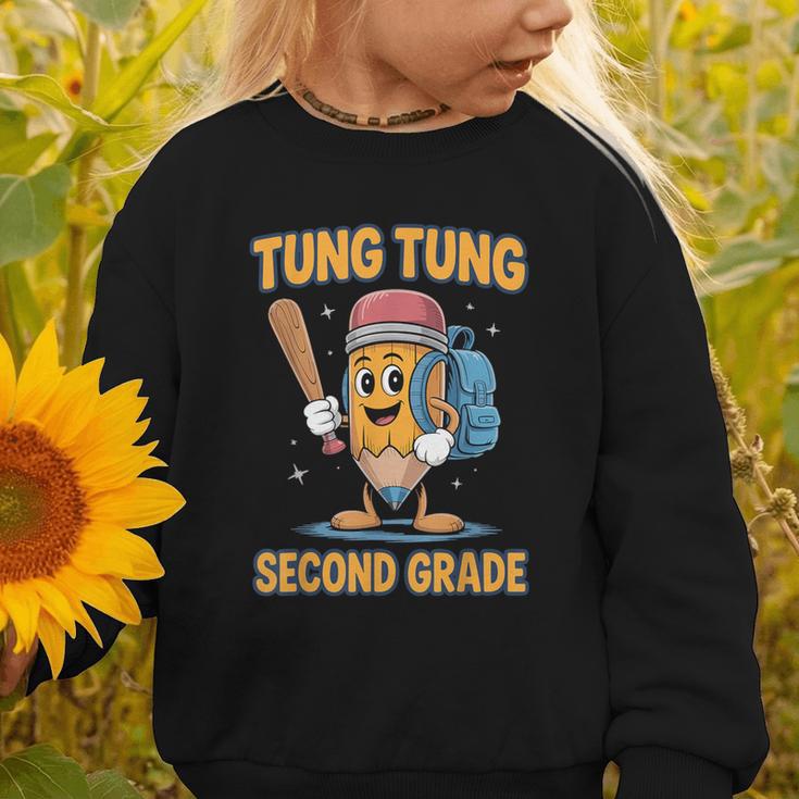 Tung Tung Sahur 2nd Grade Italian Brainrot Back To School Graphic Toddler Sweatshirt Tung Tung Sahur 2nd Grade Italian Brainrot Back To School Graphic Toddler Sweatshirt