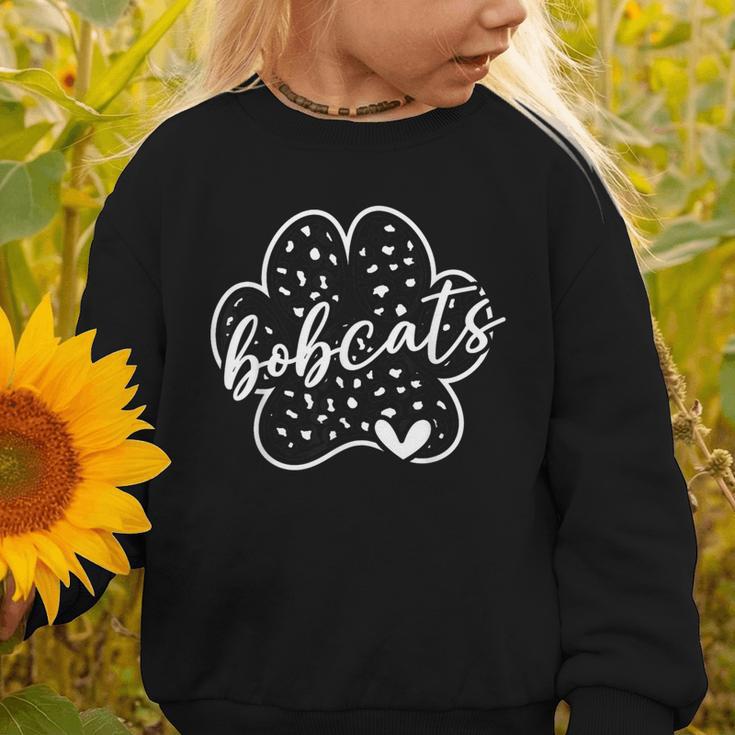 Vintage Bobcats Team Pride School Spirit Back To School Graphic Toddler Sweatshirt Vintage Bobcats Team Pride School Spirit Back To School Graphic Toddler Sweatshirt