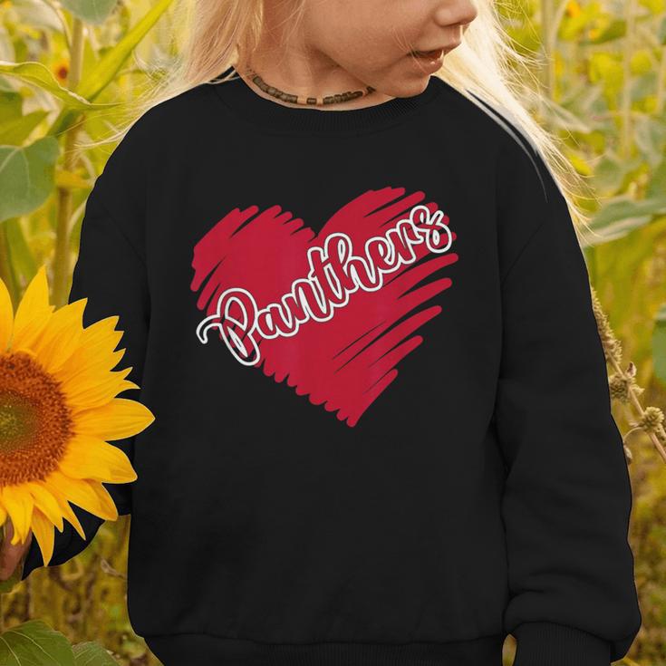 Vintage Panthers School Sports Name Spirit Go Back To School Graphic Toddler Sweatshirt