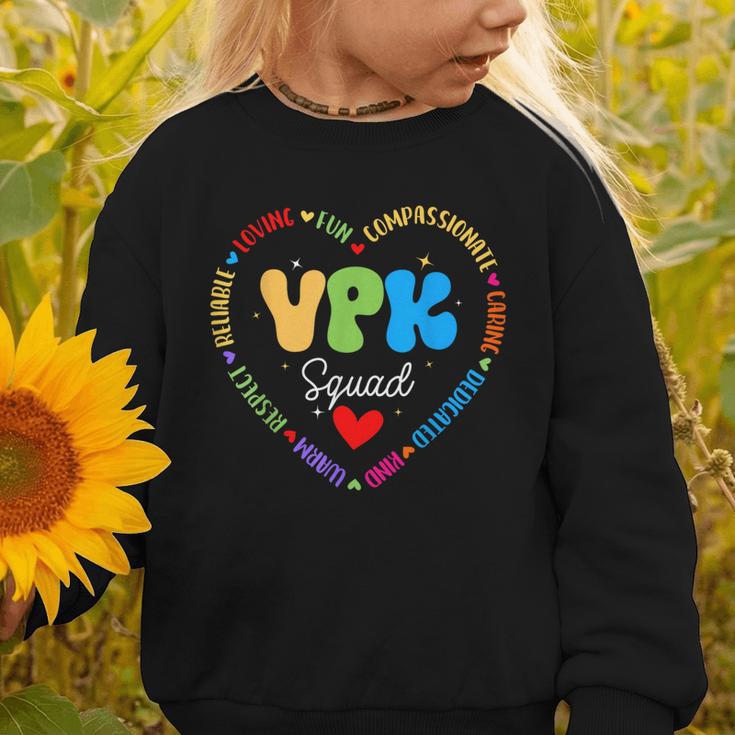 VPK Squad First Day Of VPK Back To School Graphic Toddler Sweatshirt VPK Squad First Day Of VPK Back To School Graphic Toddler Sweatshirt