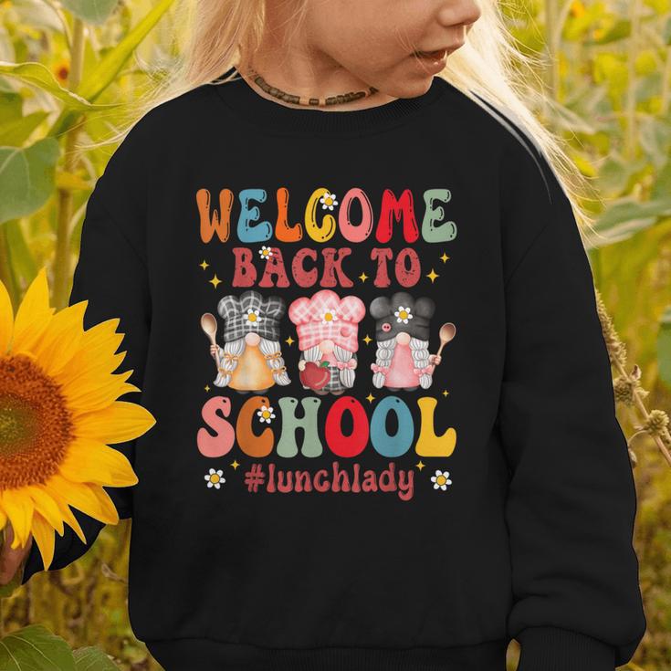 Welcome Back To School Cafeteria Worker Lunch Lady Graphic Toddler Sweatshirt Welcome Back To School Cafeteria Worker Lunch Lady Graphic Toddler Sweatshirt