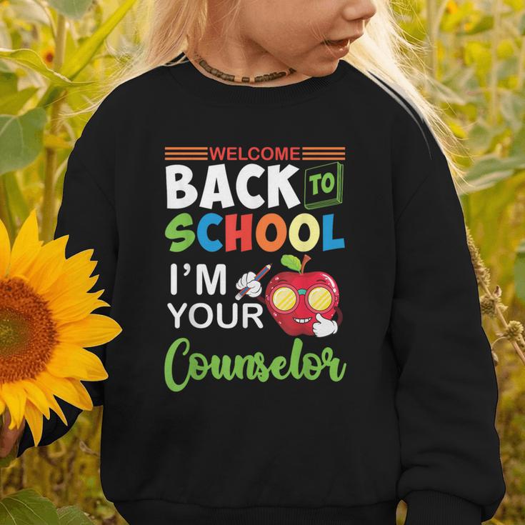 Welcome Back To School Students I'm Your Counselor Proud Graphic Toddler Sweatshirt Welcome Back To School Students I'm Your Counselor Proud Graphic Toddler Sweatshirt