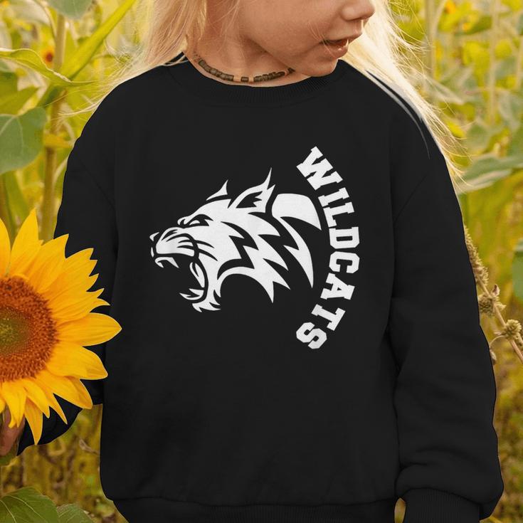 Wildcats High School Spirit Fan Team Back To School Graphic Toddler Sweatshirt Wildcats High School Spirit Fan Team Back To School Graphic Toddler Sweatshirt