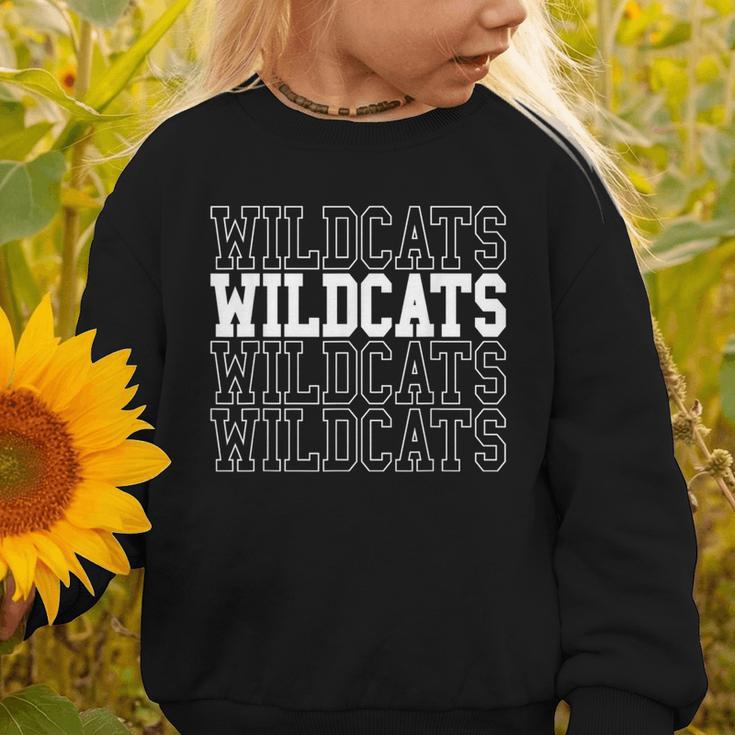 Wildcats School Spirit Team Back To School Graphic Toddler Sweatshirt Wildcats School Spirit Team Back To School Graphic Toddler Sweatshirt