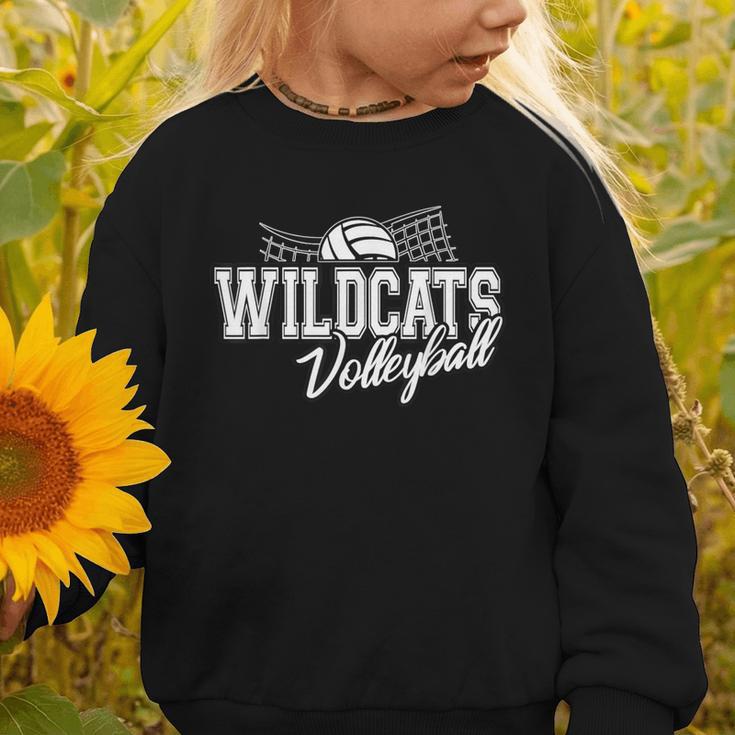 Wildcats Volleyball Back To School Spirit Graphic Toddler Sweatshirt