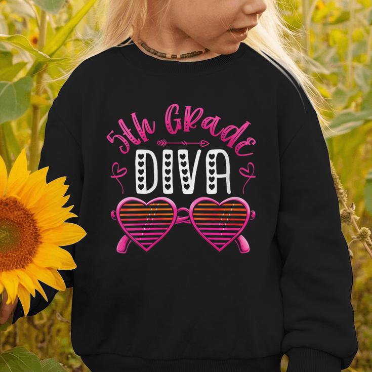 Women's 5th Grade Diva Back To School Fifth Grade For Girls Graphic Toddler Sweatshirt