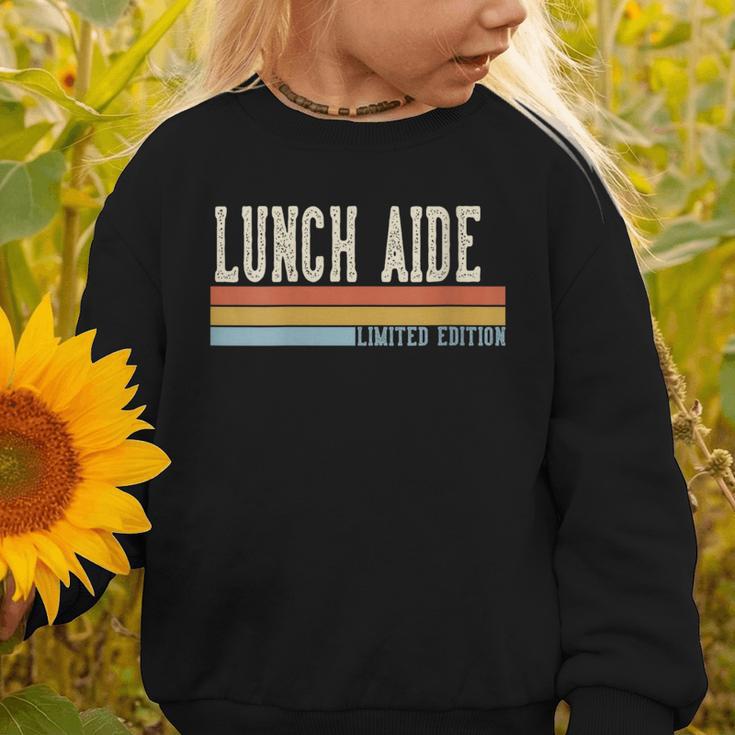 Women's Lunch Aide Week Retro Vintage Back To School Day Graphic Toddler Sweatshirt