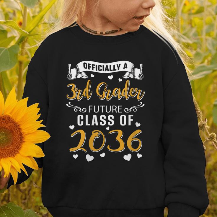 Women's Officially a 3rd Grader Future Class Of 2036 Back To School Graphic Toddler Sweatshirt