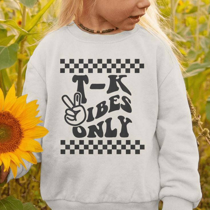 1st Day Of TK Vibes Only Retro Girls Back To SchoolK Boys Graphic Toddler Sweatshirt 1st Day Of TK Vibes Only Retro Girls Back To SchoolK Boys Graphic Toddler Sweatshirt