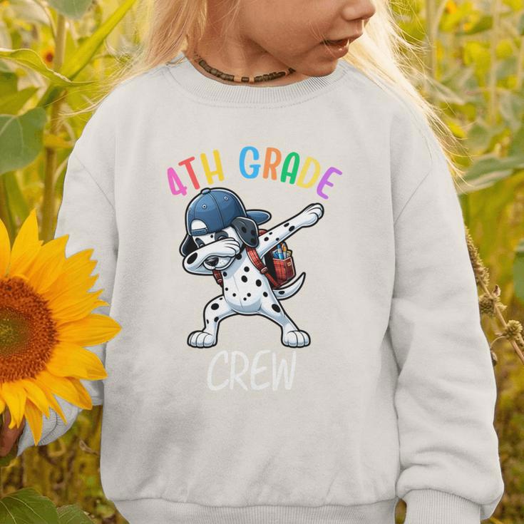 4th Grade Crew Dalmatian Dog Dabbing Back To School Premium Tri-Blend Graphic Toddler Sweatshirt 4th Grade Crew Dalmatian Dog Dabbing Back To School Premium Tri-Blend Graphic Toddler Sweatshirt