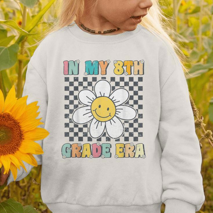 In My 8th Grade Era Retro Groovy Eighth Grade Back To School Graphic Toddler Sweatshirt In My 8th Grade Era Retro Groovy Eighth Grade Back To School Graphic Toddler Sweatshirt