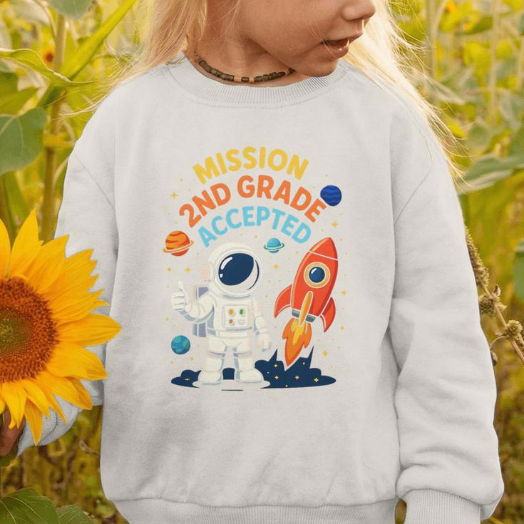 Back To School Mission Second 2nd Grade Accepted Astronaut Premium Tri-Blend Graphic Toddler Sweatshirt