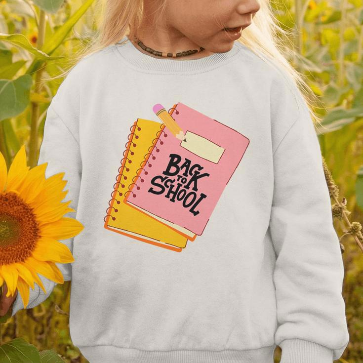 Back To School Notebook And Pencil Graphic Design Premium Tri-Blend Graphic Toddler Sweatshirt Back To School Notebook And Pencil Graphic Design Premium Tri-Blend Graphic Toddler Sweatshirt
