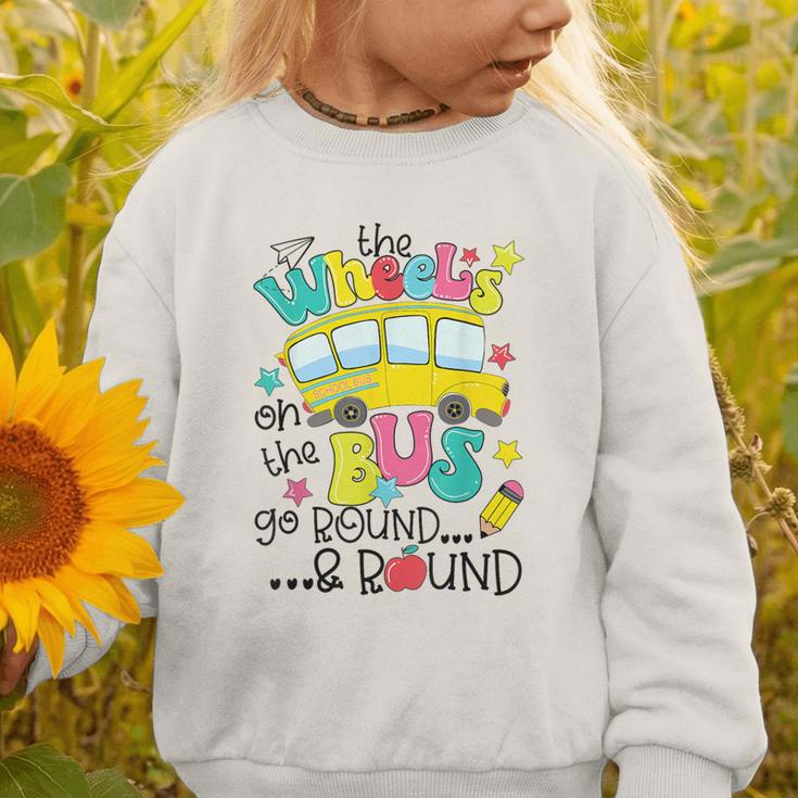 Back To School The WHEELS On The BUS Toddler Kids Boys Graphic Toddler Sweatshirt Back To School The WHEELS On The BUS Toddler Kids Boys Graphic Toddler Sweatshirt