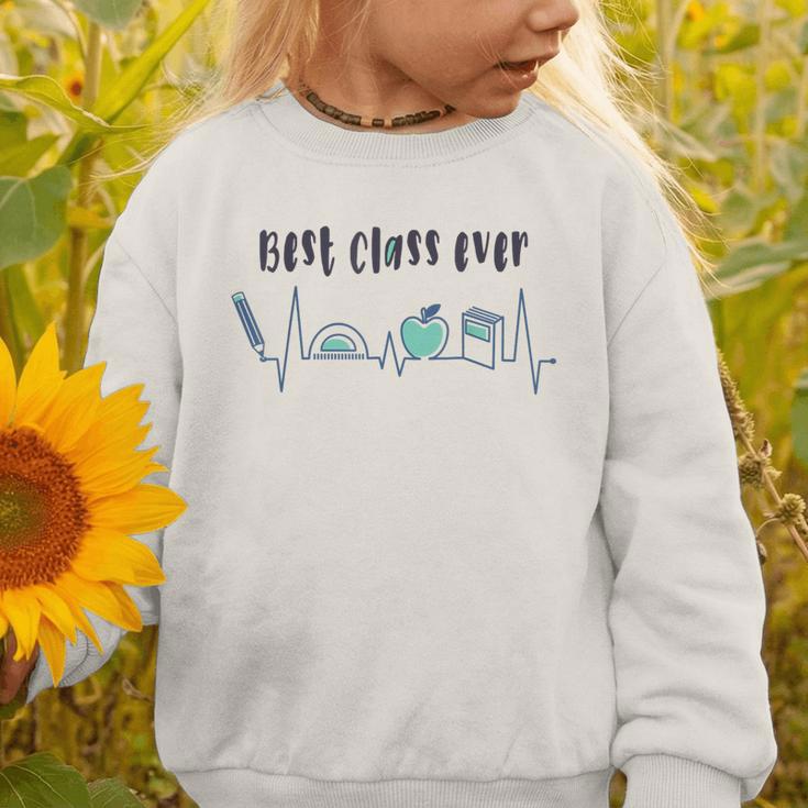 Best Class Ever Back To School Happy Graduation Graphic Toddler Sweatshirt Best Class Ever Back To School Happy Graduation Graphic Toddler Sweatshirt
