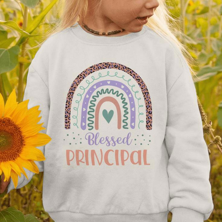 Blessed Principal Back To School Boho Rainbow Premium Tri-Blend Graphic Toddler Sweatshirt Blessed Principal Back To School Boho Rainbow Premium Tri-Blend Graphic Toddler Sweatshirt