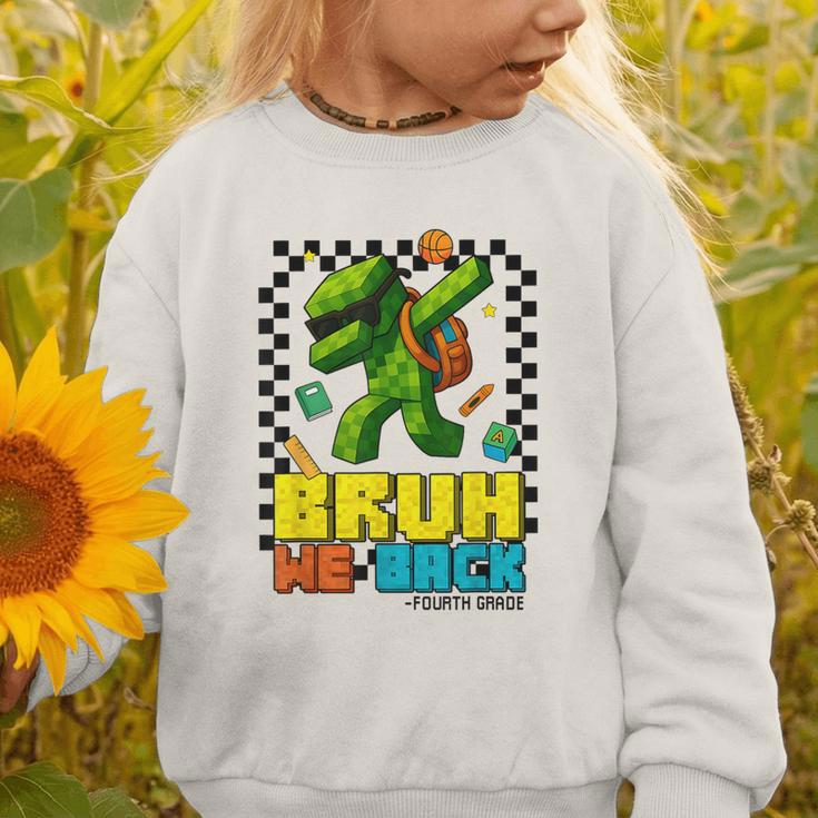 Bruh We Back 4th Grade Back To School Gamer Dabbing Boy Kids Graphic Toddler Sweatshirt Bruh We Back 4th Grade Back To School Gamer Dabbing Boy Kids Graphic Toddler Sweatshirt