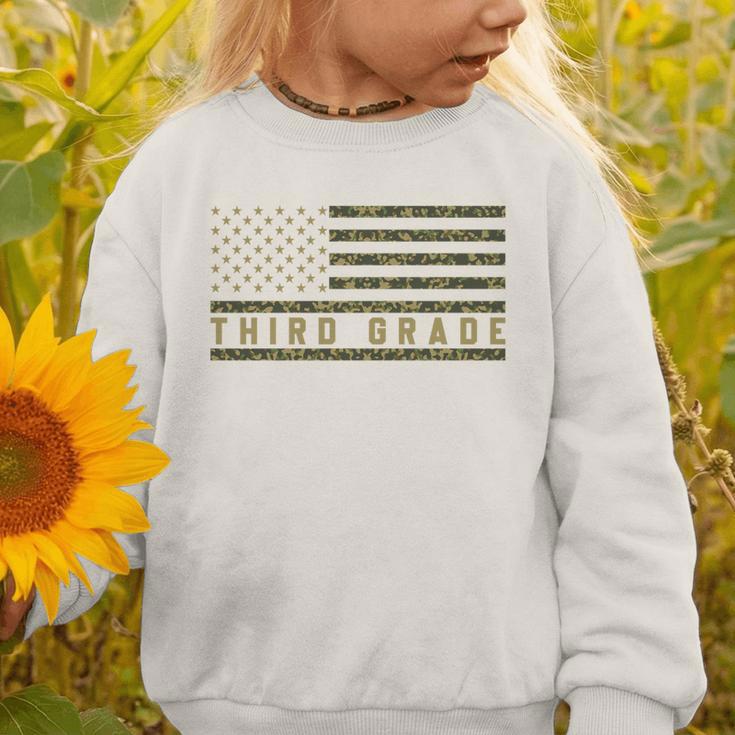 Camo American Flag Third Grade Back To School 3rd Grade Premium Tri-Blend Graphic Toddler Sweatshirt Camo American Flag Third Grade Back To School 3rd Grade Premium Tri-Blend Graphic Toddler Sweatshirt