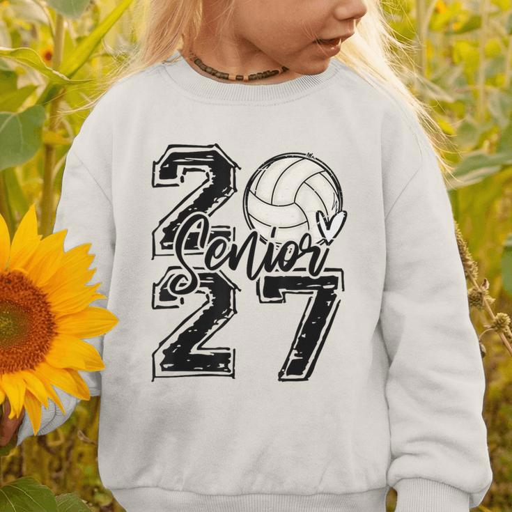Class Of 2027 Volleyball Senior 2027 Back To School Graphic Toddler Sweatshirt Class Of 2027 Volleyball Senior 2027 Back To School Graphic Toddler Sweatshirt