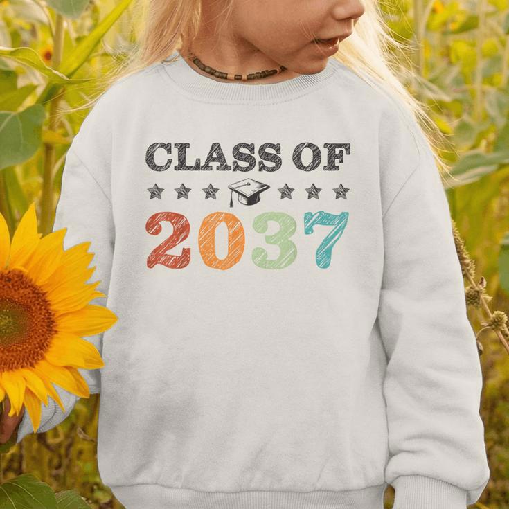 Class Of 2037 Grow With Me Back To School Graduation Graphic Toddler Sweatshirt Class Of 2037 Grow With Me Back To School Graduation Graphic Toddler Sweatshirt