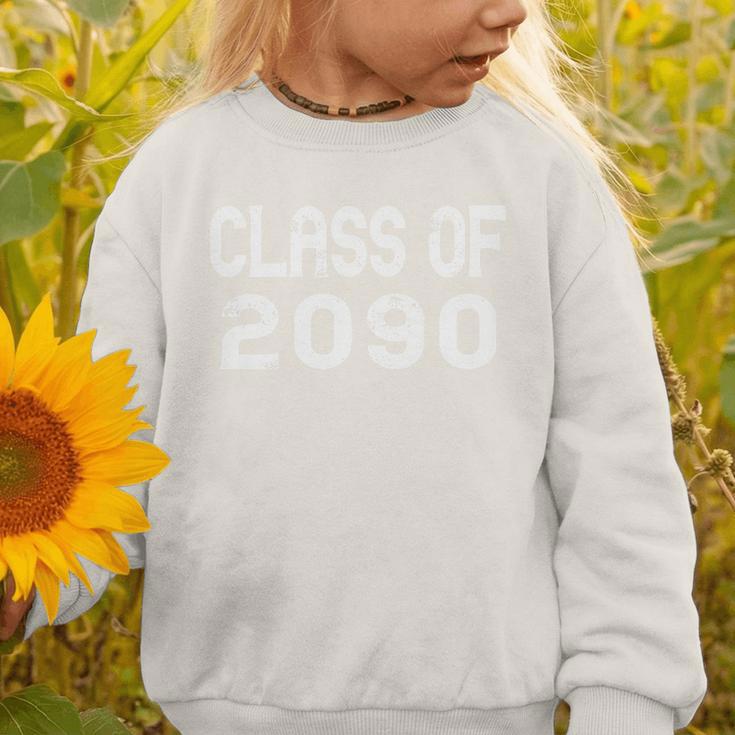Class Of 2090 Grow With Me Graduation Back To School Premium Tri-Blend Graphic Toddler Sweatshirt