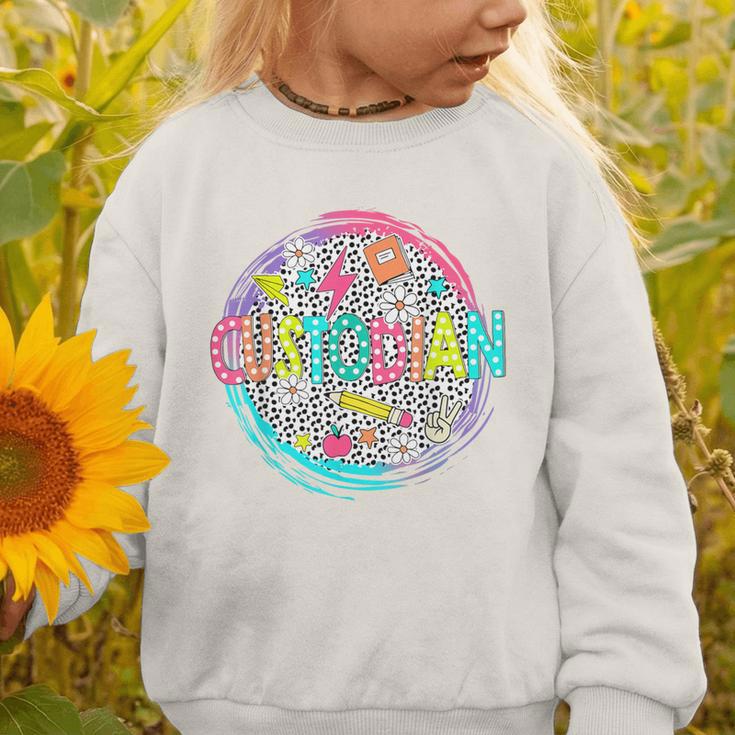 Cute Custodian Shirt First Day Of School Back To School Gift Graphic Toddler Sweatshirt Cute Custodian Shirt First Day Of School Back To School Gift Graphic Toddler Sweatshirt