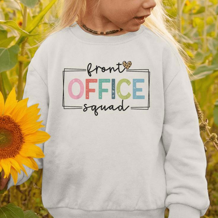 Cute Front Office Squad Secretary Admin Back To School Women Graphic Toddler Sweatshirt Cute Front Office Squad Secretary Admin Back To School Women Graphic Toddler Sweatshirt