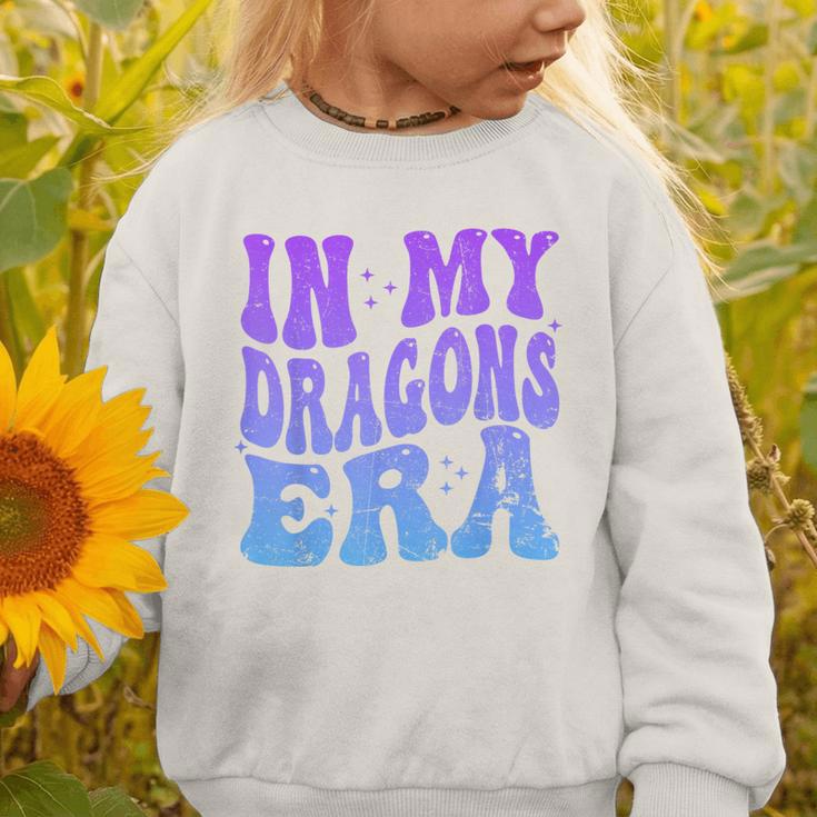 In My Dragons Era Back To School Spirit Game Retro Groovy Graphic Toddler Sweatshirt