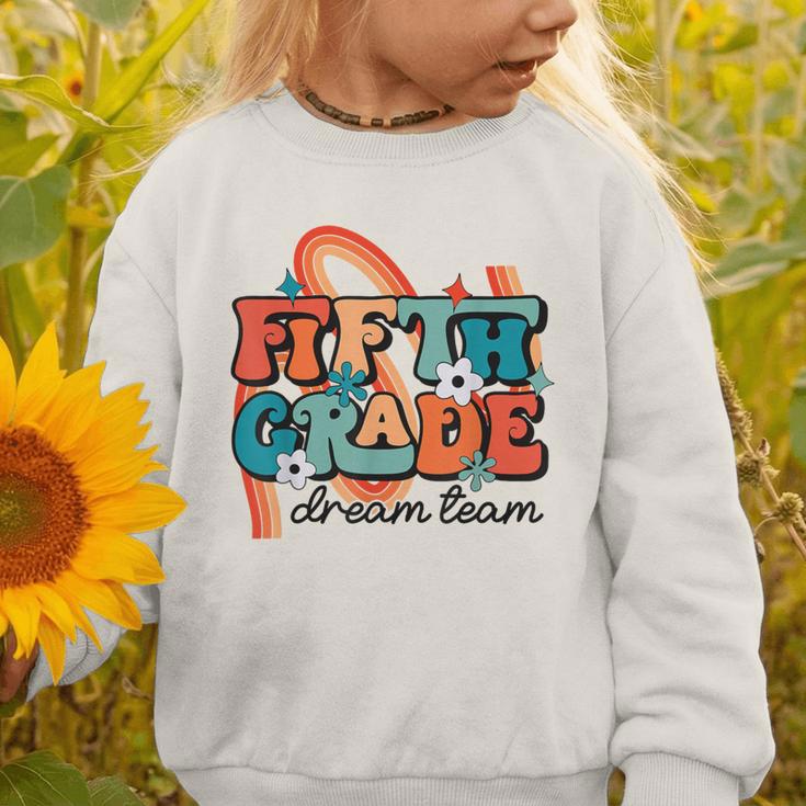 Fifth Grade Dream Team 1st Day Of 5th Grade Back To School Graphic Toddler Sweatshirt